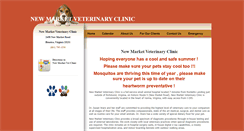 Desktop Screenshot of newmarketvetclinic.com